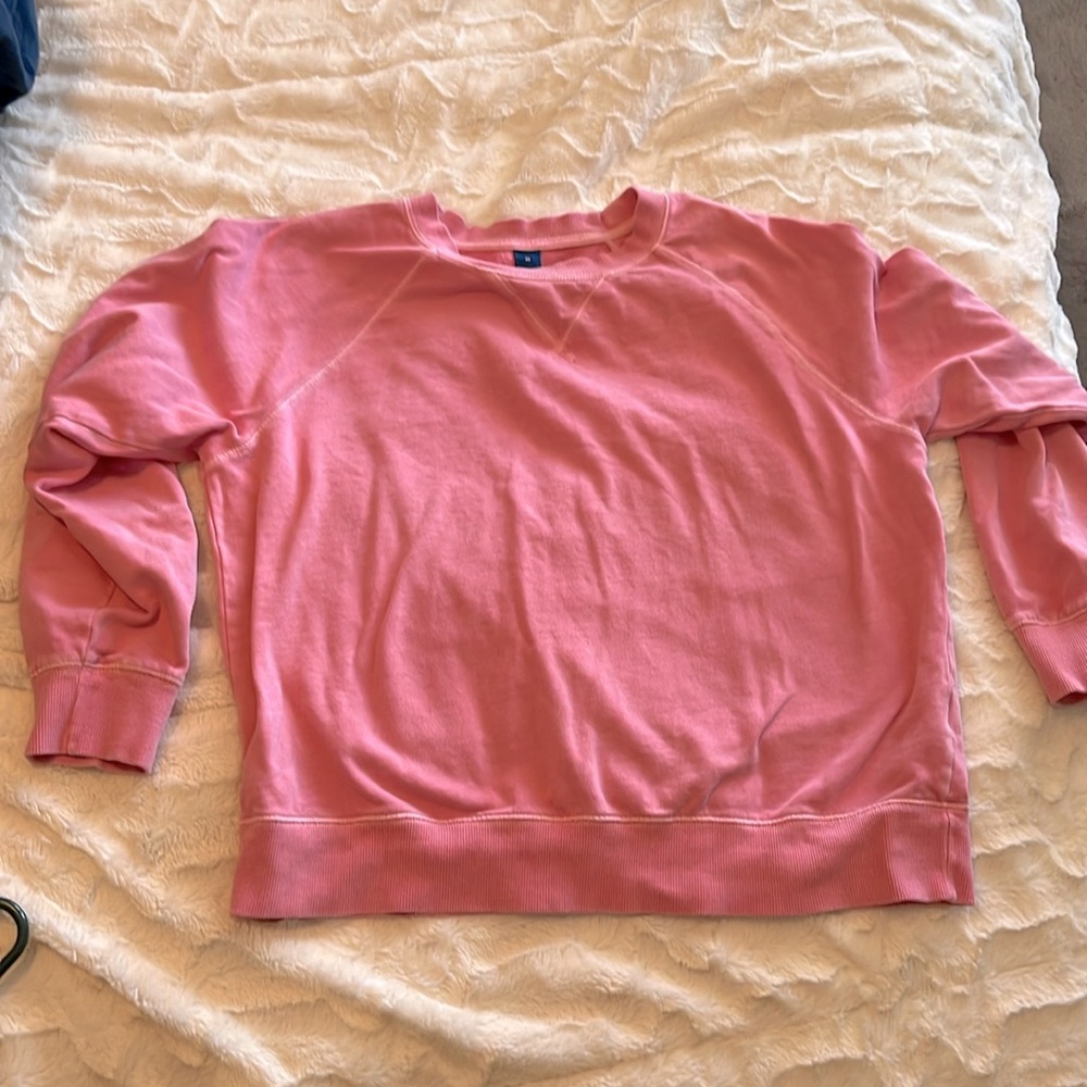 Old Navy Pink Crewneck Sweatshirt—Size Medium but fits more like a SMALL.